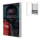 Dual LED advertising panel, exch. posters