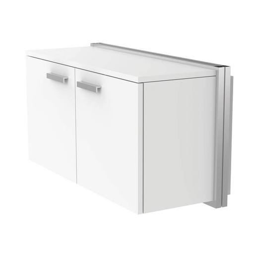 Wandschrank, 2  Türen und Griffen,  Soft-Close