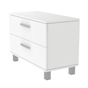 Armoire FS, 2 tiroirs profonds avec poignées, fermeture douce