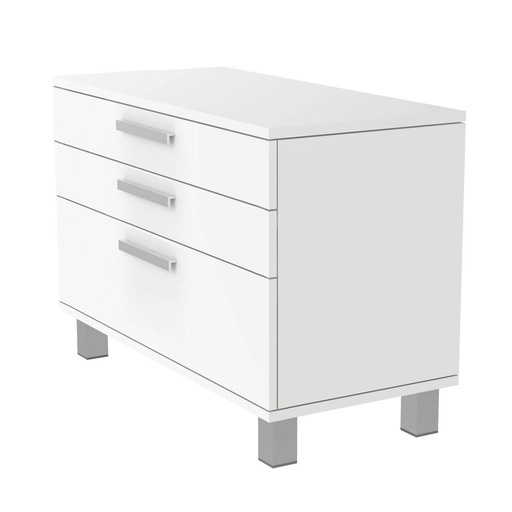 FS cabinet, 3 drawers with handles, soft-close