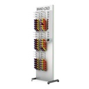 FS display for reading glasses, mirror, shelf, 1-sided, 18 glasses, 90 cases, 600x2000x400 mm