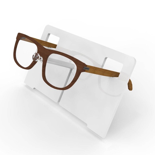 Frame holder with changeable inclination, acrylic