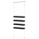Sky Line Quadro display, 4 LED shelves, 900x1600-4500 mm