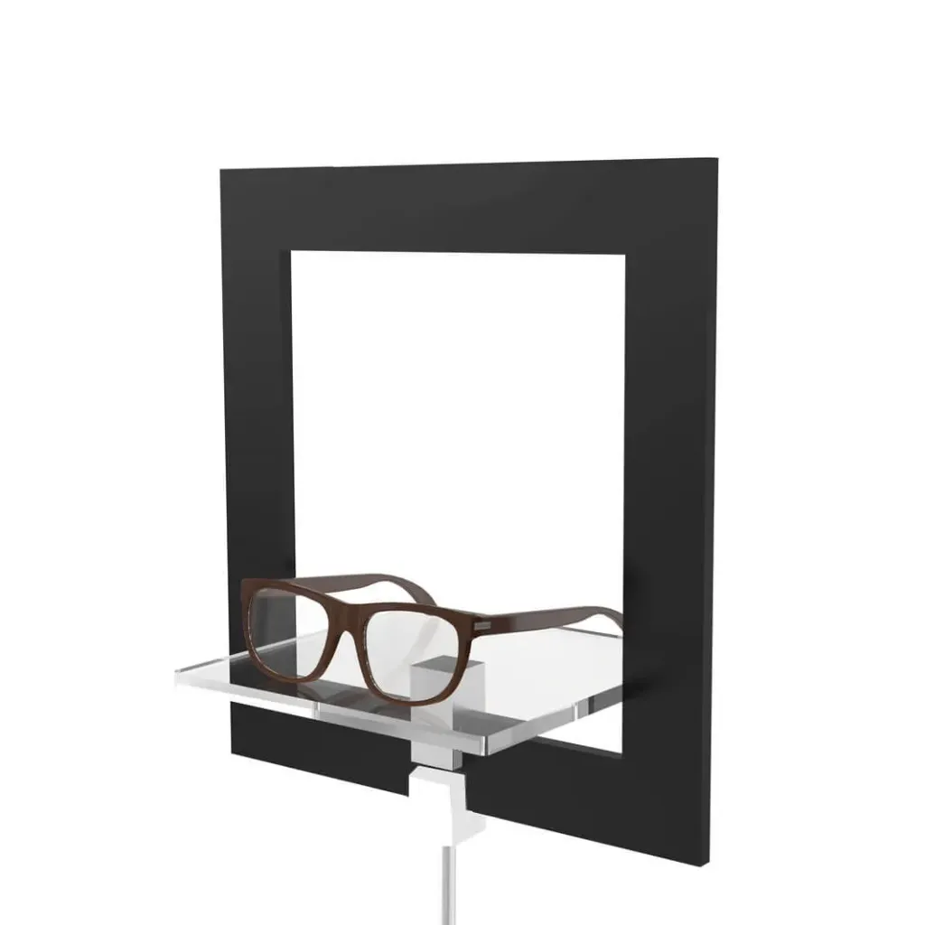 Deco frame with shelf (1), rectangular, standing