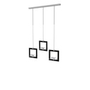 Présentoir Sky Line Solo, 3 cadres déco avec étagères transparentes, 1000x1600-4500 mm
