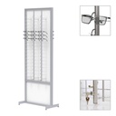 FS display, 2-sided fixed plate with lockable rods
