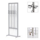 FS display, 1-sided fixed plate with lockable rods