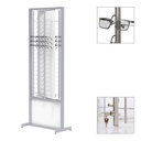 FS display, rotating plate with lockable rods