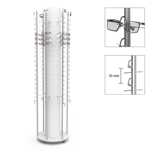 FS display, tube base with 6 rods (108), Φ560x2070 mm