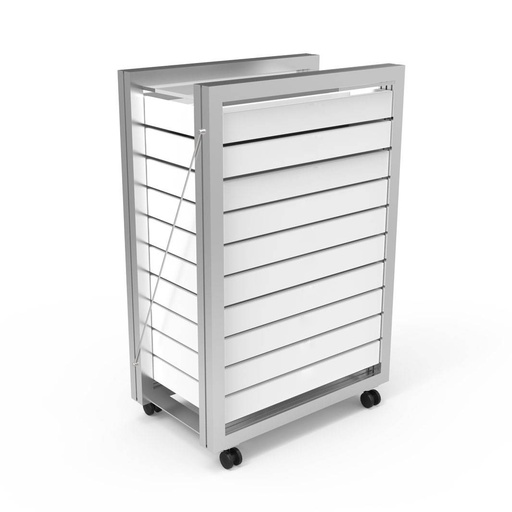 Mobiletto su ruote, 10 vaschette (150), 556x834x330 mm