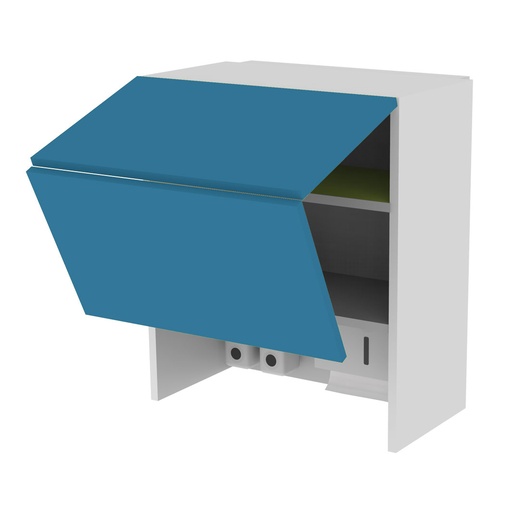 Armario mural EX con puertas plegables, 1 estante, dispositivo higiénico, 600x690x320 mm