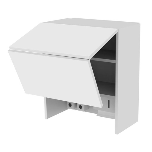 EX wall cabinet, bi-fold lift-up flap doors, 1 shelf, hygienic device, 600x690x320 mm