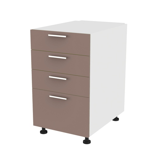 LAB cabinet, 4 drawers, 500x850x680 mm