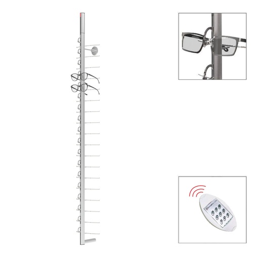 SRCRF remote lockable rod with motor, 18 frames, 1500 mm (70 mm)