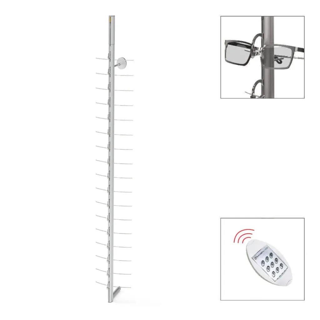 Asta SRCRF bloccabile a distanza con motore, 17 montature, 1430 mm (70 mm)