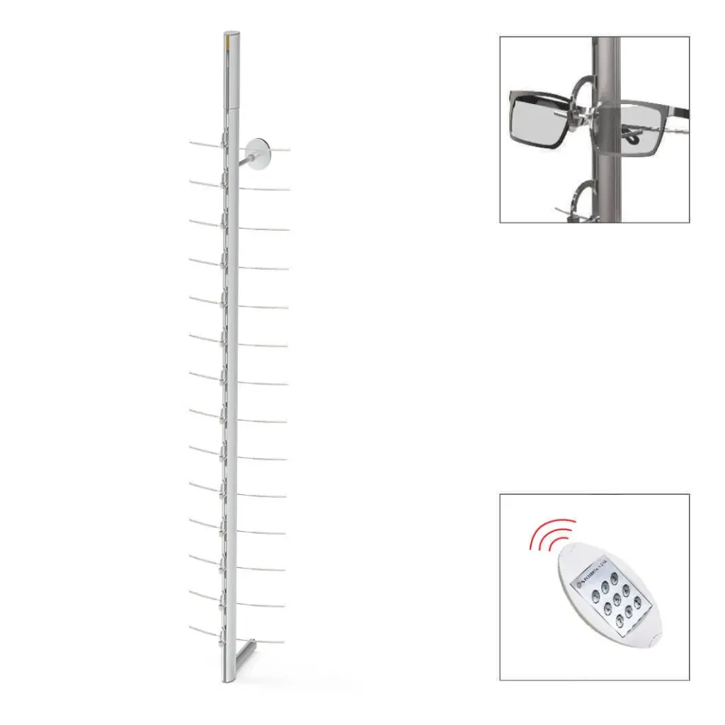 Asta SRCRF bloccabile a distanza con motore, 14 montature, 1220 mm (70 mm)