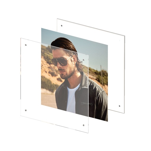 KUBO reklamna ploča, sastavljena od 2 akrila sa 4 magneta